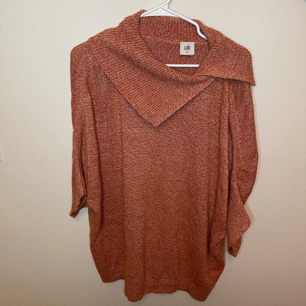 Cabi foldover pullover sweater style 3011